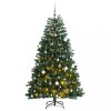 VidaXL Brad Crăciun artificial articulat cu 300 LED-uri/globuri 240 cm 3210166
