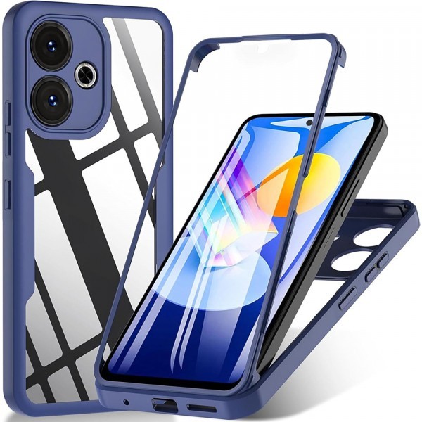 Husa pentru Xiaomi Poco M6 4G / Redmi 13, Techsuit, ColorVerse 360, Albastra