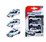 MAJORETTE SET 3 MASINUTE DE POLITIE DUBAI METALICE MERCEDES AMG 7.5CM