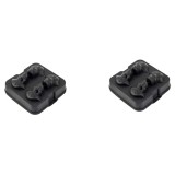 Set 2 tavi pentru cuburi de gheata, 15 x 15 x 5 cm, model pirat, silicon, negru
