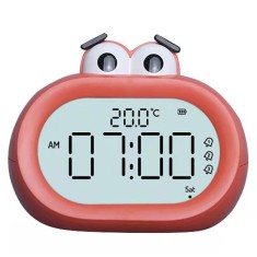 Ceas ambrasmart cu Alarma si Afisaj de Temperatura, Zgomot redus, Pentru Adulti si Copii, Ceas Electronic cu LED, Lumina de Noapte, Control prin Telef