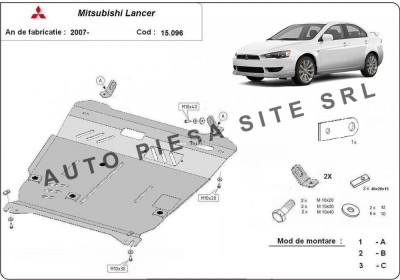 Scut metalic motor Mitsubishi Lancer fabricat incepand cu 2007 APS-15,096 foto