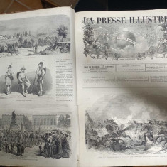 Carte veche LA PRESSE ILLUSTREE 1870-72 Conține numerele 147 până la 222