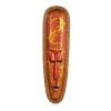 Masca Maori Hina Lemn Sculptata Manual, Tip I, Decor Tribal Vanatoare, Cadou Colectie Obiecte Etnice, Dimensiune Mare