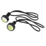 Set 2 becuri cu LED, 22mm, 12V, lumina alb cu galben, 196655