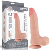 DILDO 8.5&#039;&#039; SLIDING SKIN DUAL LAYER DONG FLESH (22cm)