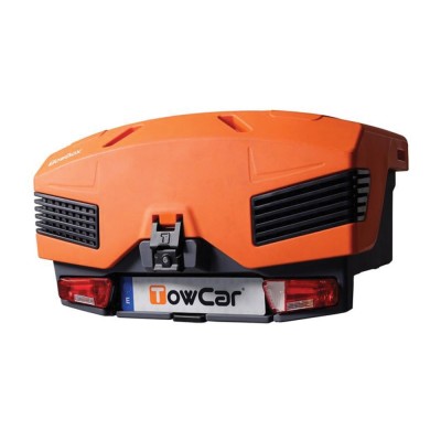 Cutie portbagaj pe carligul de remorcare TowBox Evo, Sport Portocaliu foto