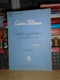 Cumpara ieftin LUDOVIC FELDMAN - SONATA CONCERTANTA PENTRU VIOLONCEL SI ORCHESTRA DE CAMERA *