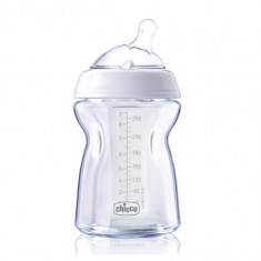 Biberon Chicco Natural Feeling PureGlass 250 ml foto