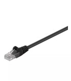 Cablu pach retea CAT5e UTP 2x RJ45 1m negru CCA neecranat Goobay