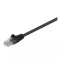 Cablu pach retea CAT5e UTP 2x RJ45 2m negru CCA neecranat Goobay