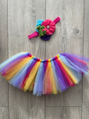 Set pentru sedinta foto nou nascut - 16 curcubeu foto