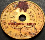 Cumpara ieftin Moneda exotica 1 PENNY - RHODESIA &amp; NYASALAND, anul 1952 *cod 399 = eroare, Africa