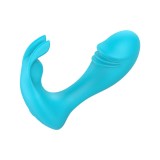 Stimulator Naughty, Bluetooth Control, Free App, Silicon, USB, Albastru, 11 cm