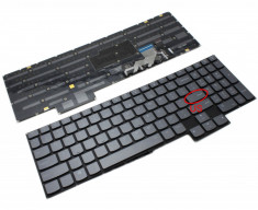 Tastatura Laptop Lenovo Legion 7 15IMHg05 Gri Layout US Cu Iluminare foto