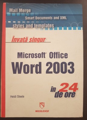 MICROSOFT OFFICE EXCEL 2003 IN 24 DE ORE - Reisner foto