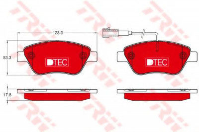 Set placute frana,frana disc FIAT GRANDE PUNTO (199) (2005 - 2016) TRW GDB1654DTE foto