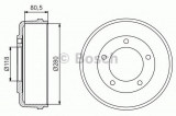 Tambur frana FORD TRANSIT caroserie (FA) (2000 - 2006) BOSCH 0 986 477 203