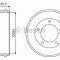 Tambur frana FORD TRANSIT platou / sasiu (FM, FN) (2000 - 2006) BOSCH 0 986 477 203