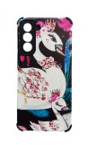 Husa telefon compatibila cu Samsung Galaxy S21 FE, Lebada, HT69, Alb, Silicon, Carcasa