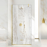 Paravan dus walk-in Aqua Roy &reg; Gold, model Manhattan incolor, sticla 8 mm clara, securizata, anticalcar, 140x195 cm