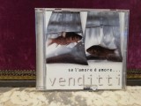 Antonello Venditti &ndash; Se L&rsquo;amore e Amore (2000/Heinz/Italy) - CD original/ca Nou