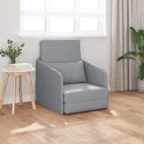 Sofa Pat 2-in-1 Gri Deschis 65x80x83 cm Tesatură