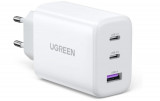 Incarcator rapid UGREEN 65W, 2x USB-C, 1x USB-A, alb - RESIGILAT