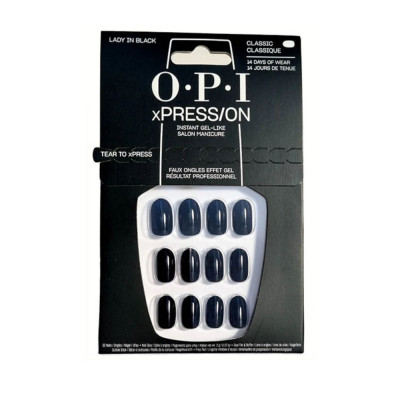 Unghii artificiale, Opi, xPRESS/ON, Lady in Black, 30 de buc. foto