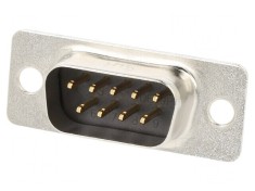 Mufă tată D-Sub 9 PIN HD cu lipire și placare aurită