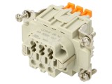 Conector ILME HDC CDSHF 06 NC 6 pini 6A 600V insert contact mamă