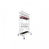 Schela mobila KRAUSE Protec, 0.7 x 2m, aluminiu, inaltime lucru 5.3m, inaltime podest 3.3m