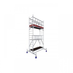Schela mobila KRAUSE Protec, 0.7 x 2m, aluminiu, inaltime lucru 5.3m, inaltime podest 3.3m