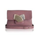 Cumpara ieftin Poseta Lauren Blush Piele Naturala, Curea Ajustabila, 2 Compartimente, Lucrata Manual, Made in Greece