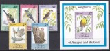 DB1 Antigua &amp; Barbuda 1984 Pasari 5 v. + SS MNH
