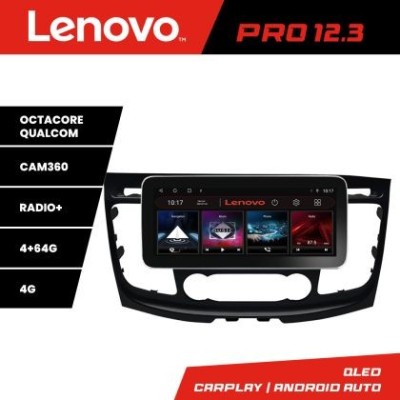 Navigatie Ford Transit 2019- varianta cu radio cd simplu Lenovo PRO 4+64 12.3 inch qled android 4G DSP gps internet Kit-transit-2019-a CarStore Techno foto