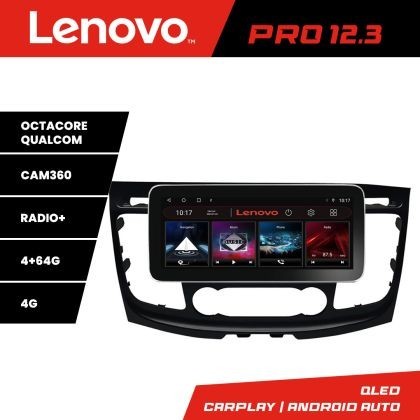 Navigatie Ford Transit 2019- varianta cu radio cd simplu Lenovo PRO 4+64 12.3 inch qled android 4G DSP gps internet Kit-transit-2019-a CarStore Techno