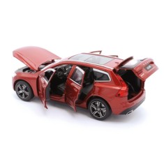 VOLVO XC60 ROSU, MACHETA CU LUMINI, SUNET, PULL-BACK 1/32 TAYUMO foto