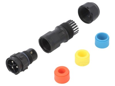 Conector circular tată 3 pini IP68 foto