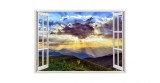 Cumpara ieftin Autocolant decorativ, Fereastra, Natura si peisaje, Multicolor, 85 cm, 2011ST, Oem