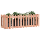 Pat &icirc;naltat gradina cu design gard 150x50x50 cm lemn douglas GartenMobel Dekor, vidaXL