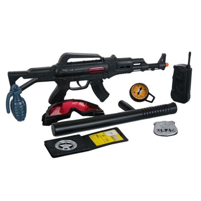 Set de joaca Echipament Politist, 8 piese, ATU-080566