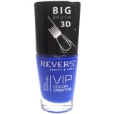 Lac de unghii Vip, 3D, Revers, albastru, mat, 12 ml, Nr 086