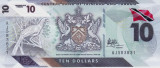 Bancnota Trinidad &amp; Tobago 10 Dolari 2020 - PNew UNC ( polimer )