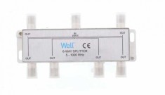Splitter CATV coaxial (antena tv) 6 porturi 1000 MHz, SPLT-FC/6-WL
