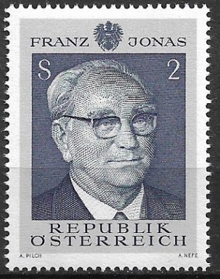 B2012 - Austria 1969 - Franz Tomas,neuzat,perfecta stare foto