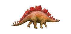 Sticker decorativ Dinozaur, Galben, 85 cm, 3930ST foto