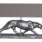 Lampa de masa cu un leopard argintiu CW272