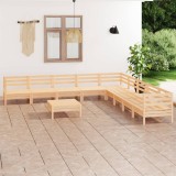 vidaXL Set mobilier de grădină, 10 piese, lemn masiv de pin 3083119