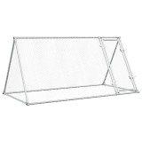 Cumpara ieftin Cotet pentru pasari, gri, 200x105x91 cm, otel galvanizat